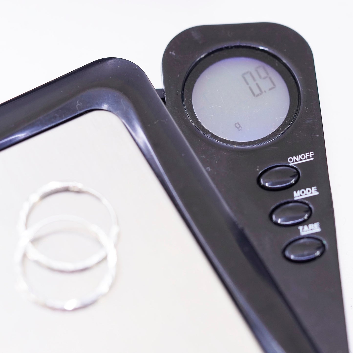 0.5”, vintage Sterling silver handmade earrings, textured 925 hoops