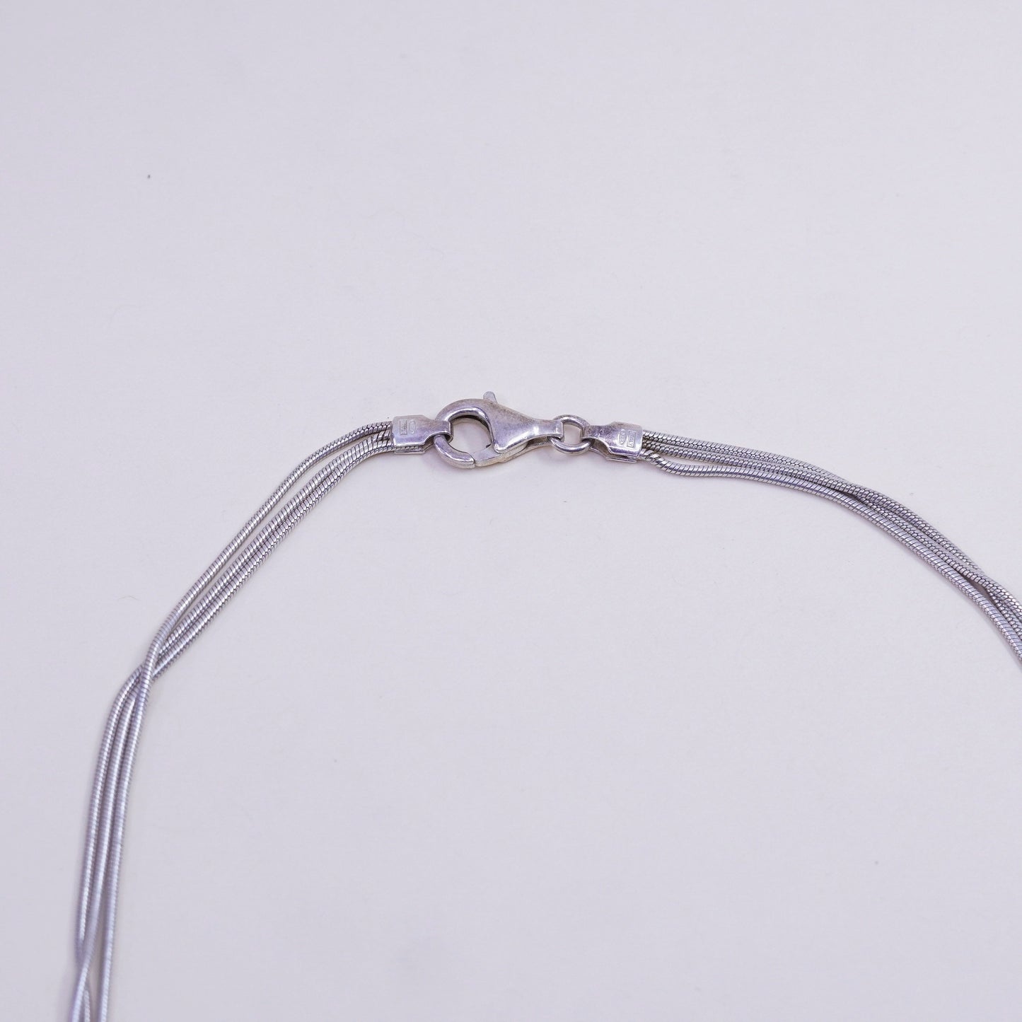 16”, Silpada Thoreau Necklace, italy Sterling 925 Silver Multi Chain Necklace