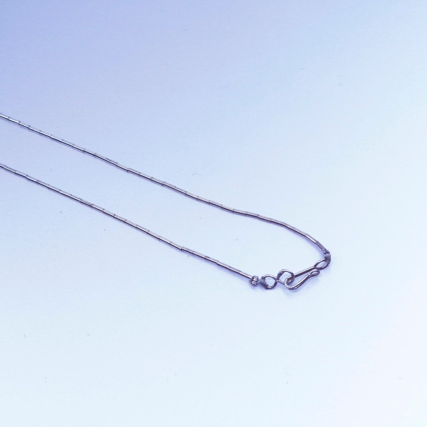26” Native American Liquid Sterling 925 Silver Bird Charm Fetish necklace chain