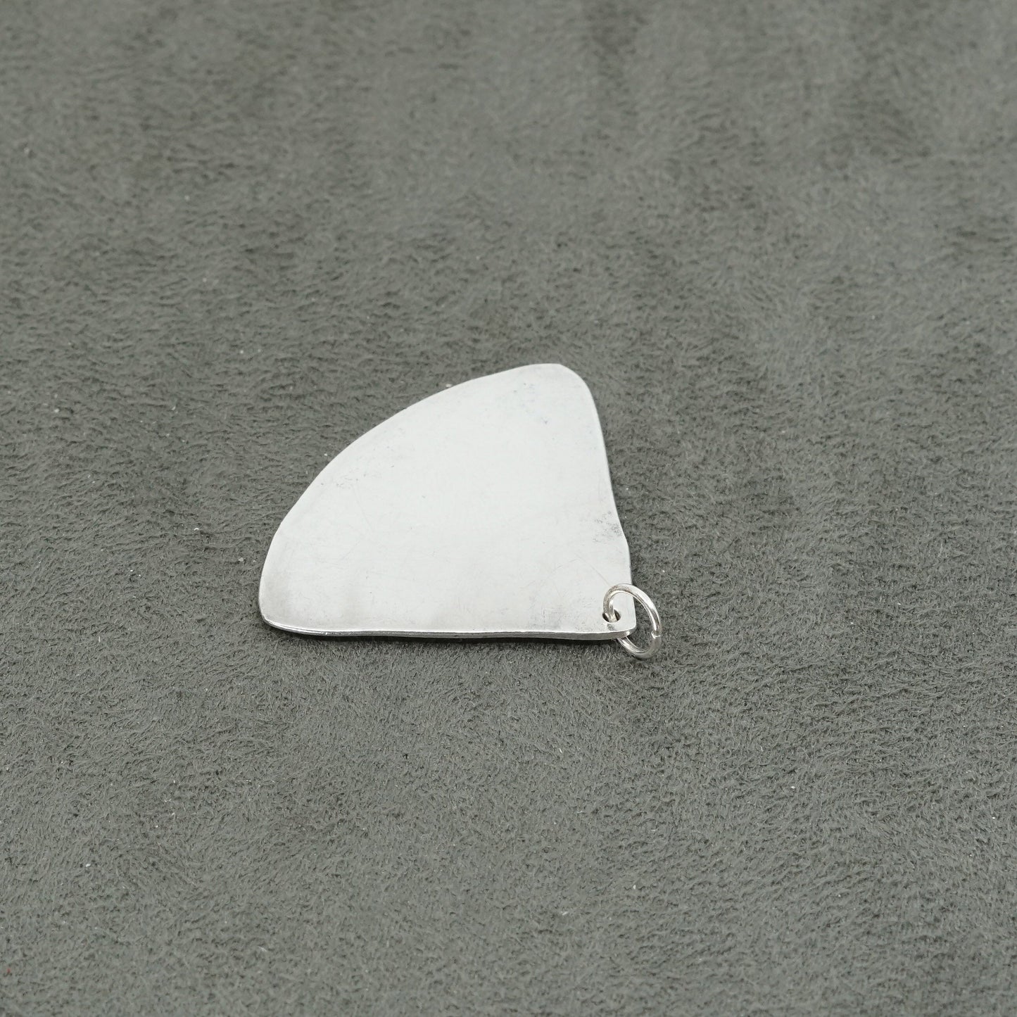 vtg Sterling silver handmade pendant, mexico 925 hammered tag