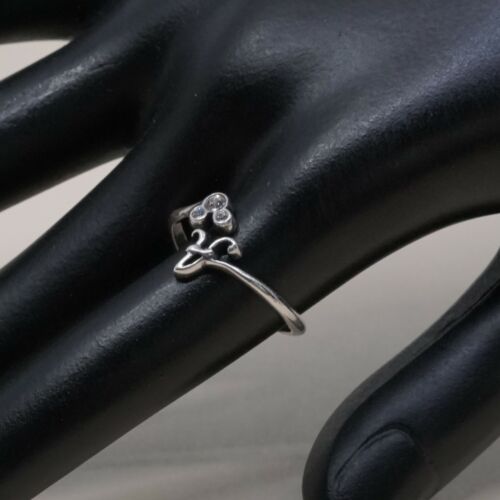 Sz 6, Sterling Handmade Ring, 925 Silver Band W/ Initial A And Cz