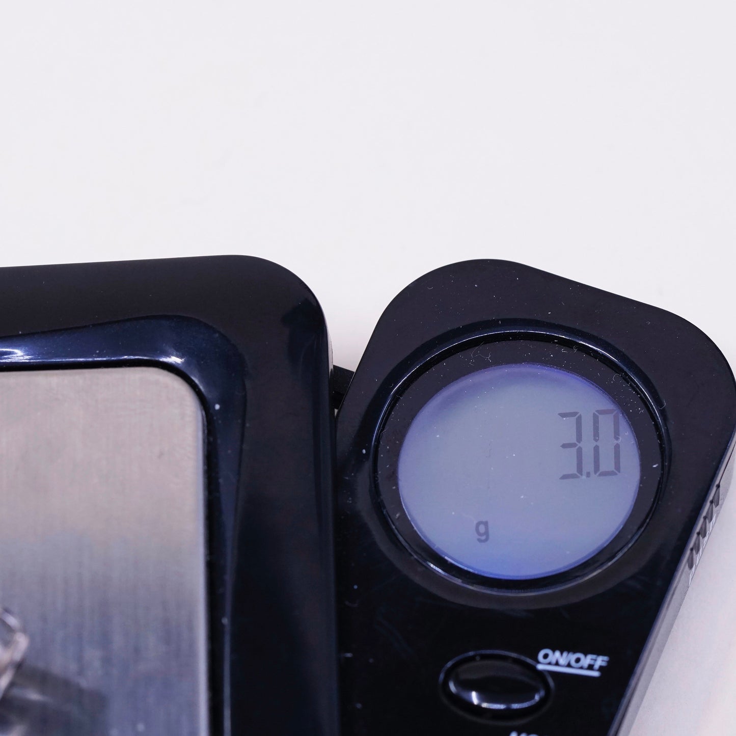 Vintage Sterling silver handmade earrings w/ teardrop crystal dangles