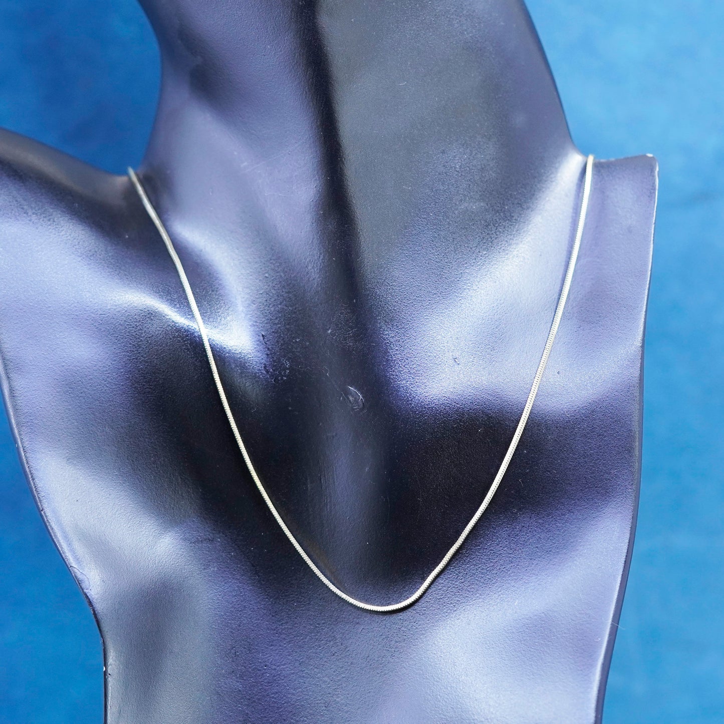 24”, vintage danecraft vermeil Sterling silver necklace, gold 925 snake chain