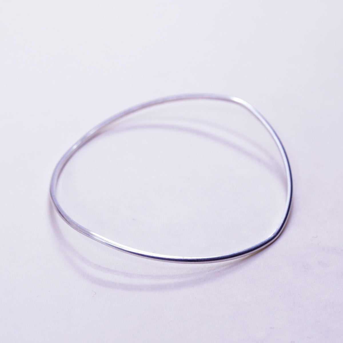 7.75”, vintage sterling 925 silver handmade bracelet, bangle