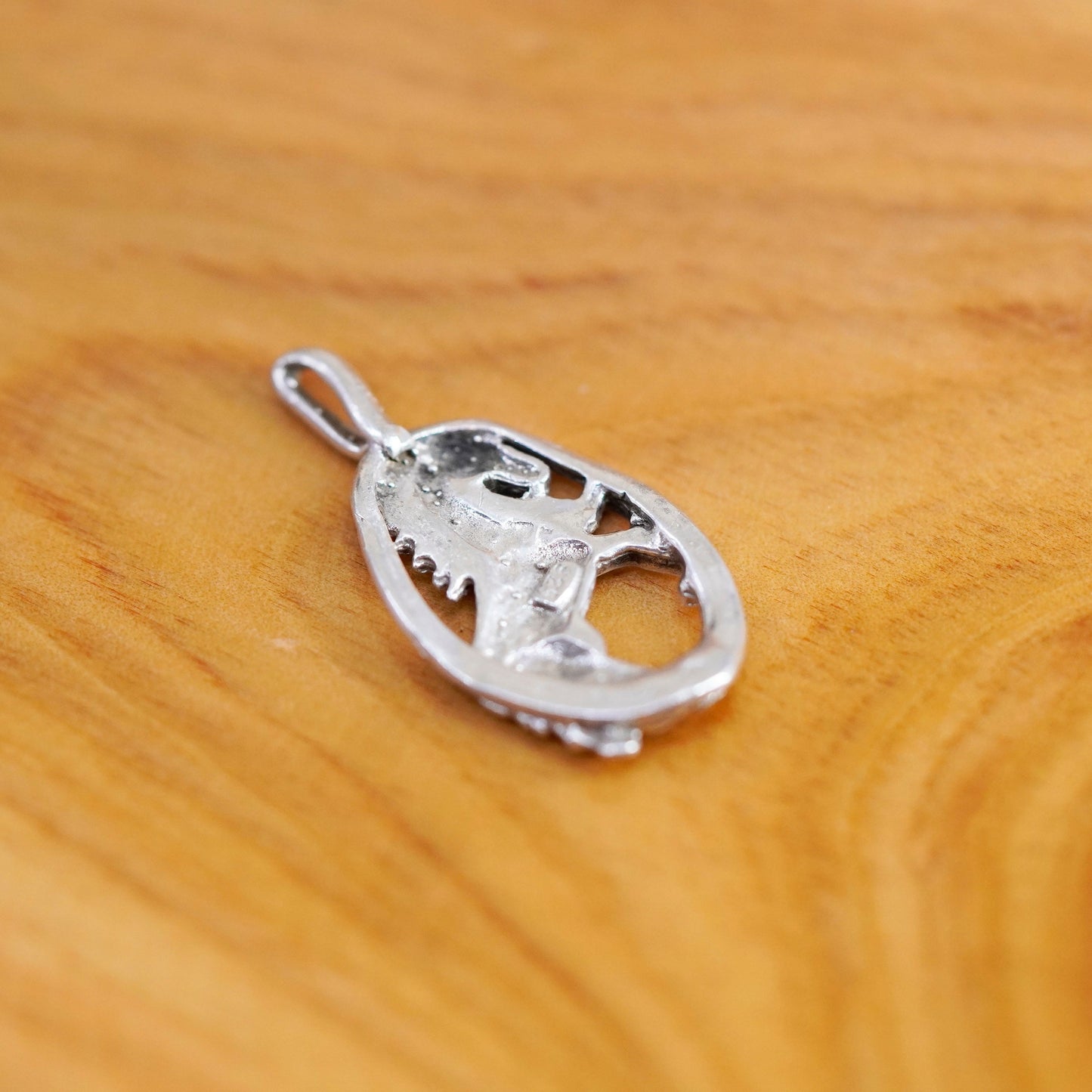 Vintage Sterling 925 silver handmade horse pendant