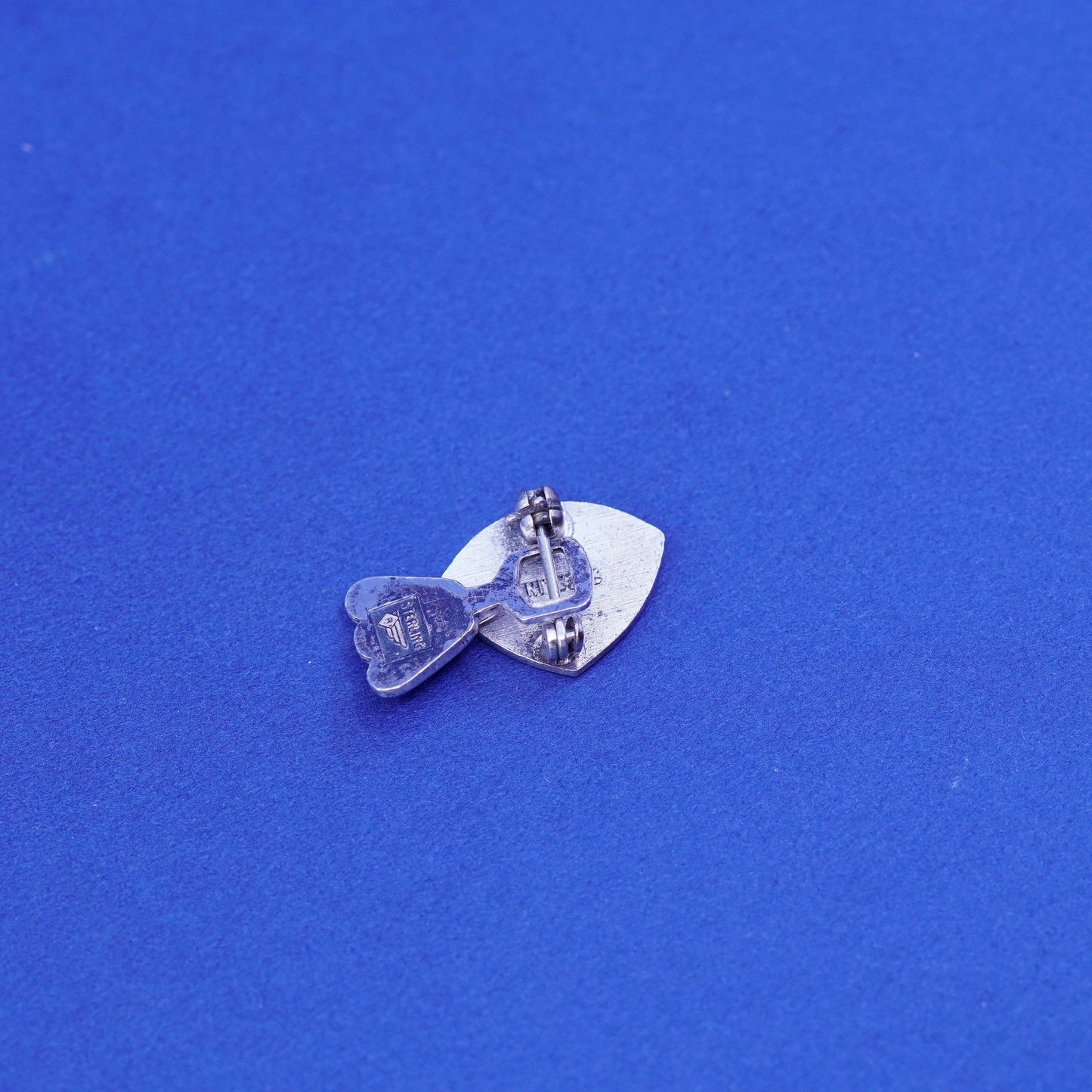 Vintage Sterling 925 silver handmade pin, stamped sterling