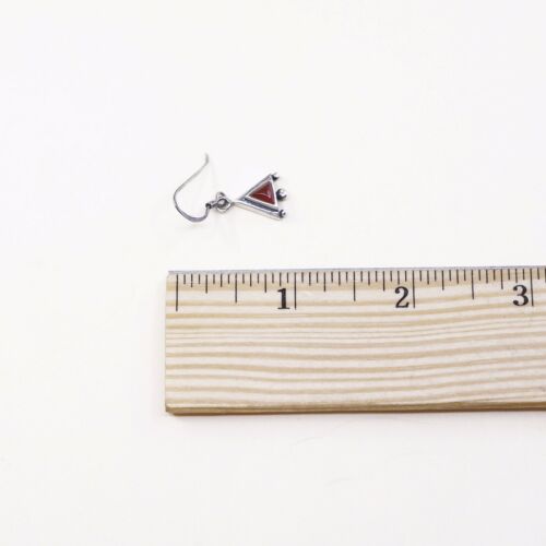 Amazing Southwestern handmade Sterling Silver earrings, 925 Carnelian Dangles