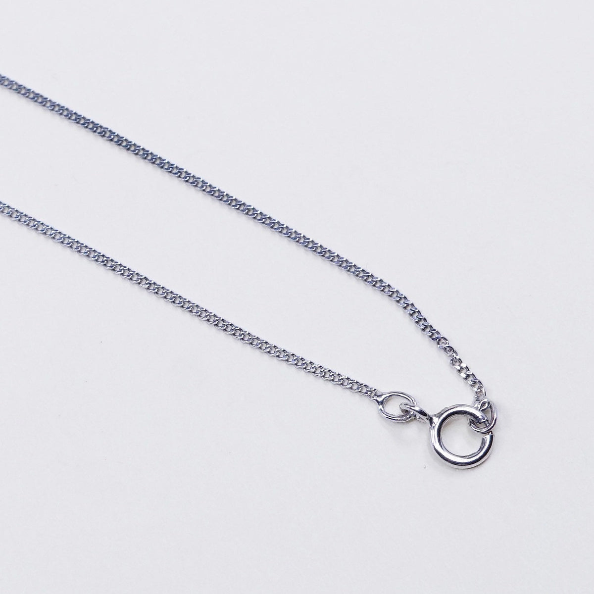 18”, 1mm, DOL sterling silver handmade necklace, 925 curb chain