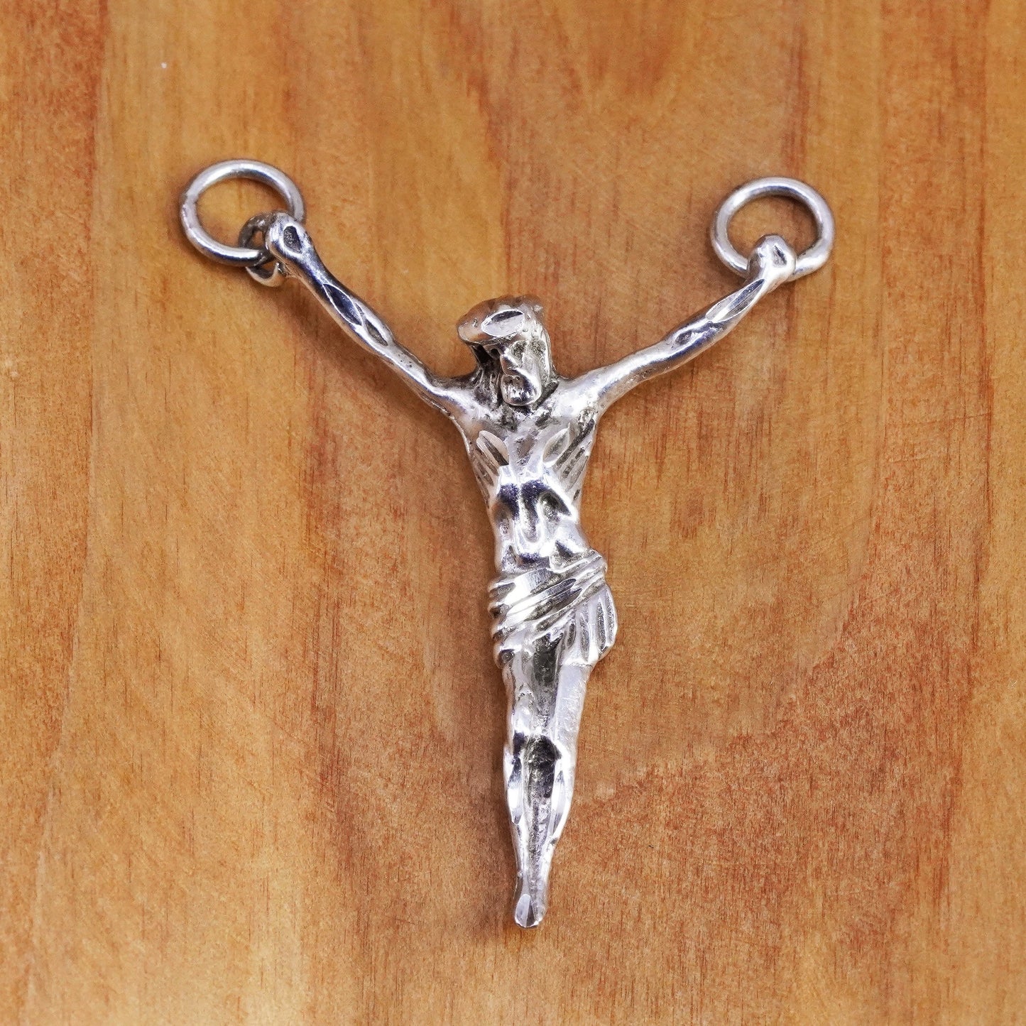 Vintage Sterling silver handmade pendant, 925 Jesus
