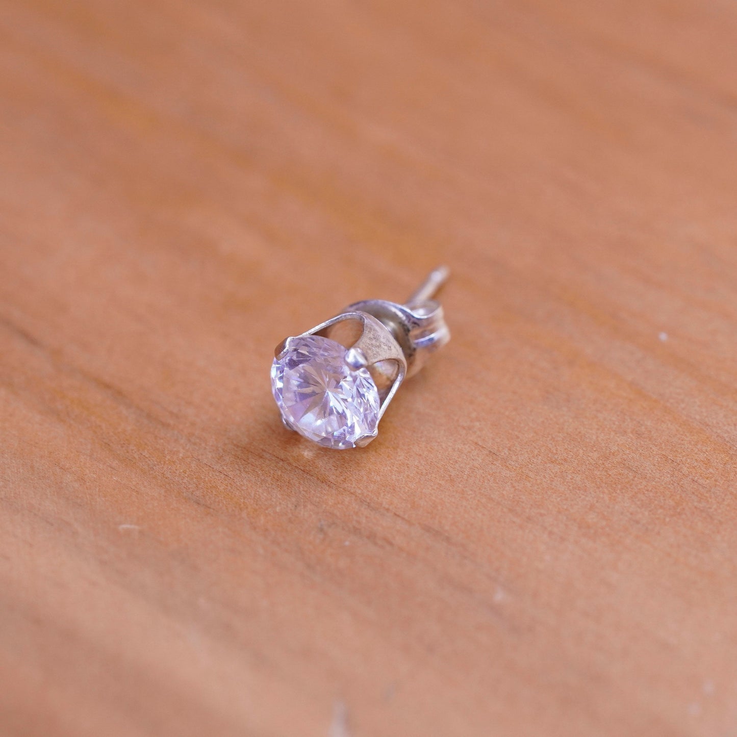 8mm, vintage Sterling 925 silver studs, Swarovski earrings