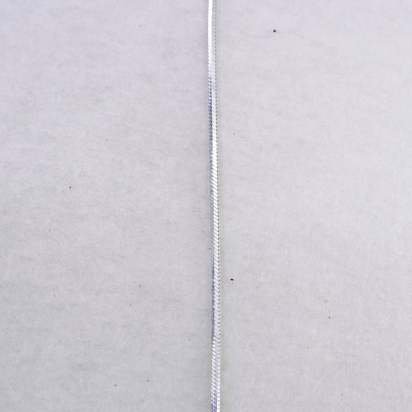 24” 2mm, vintage Italy Sterling 925 silver squared snake chain necklace