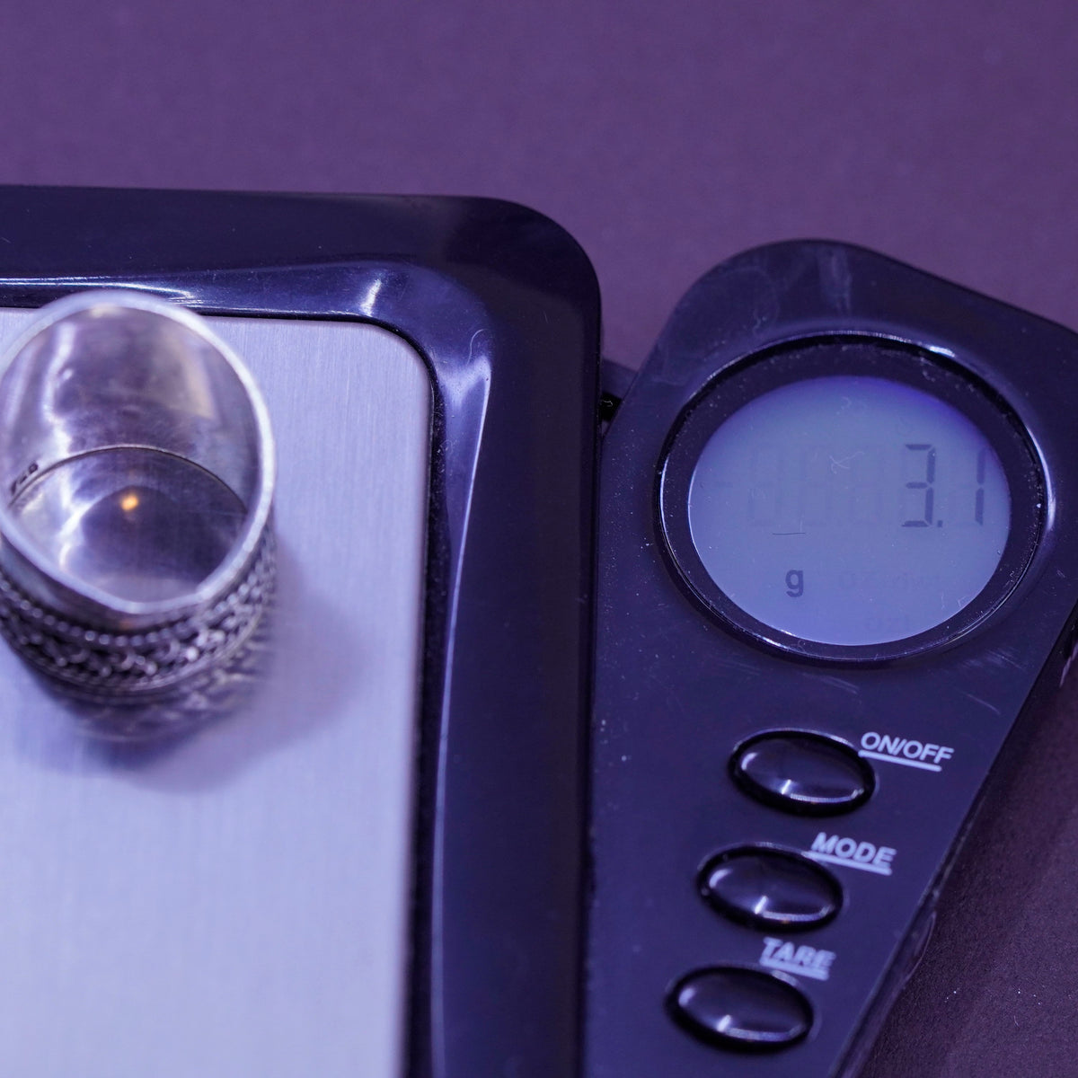 Size 4.5, vintage Sterling silver handmade ring, 925 cable wide band