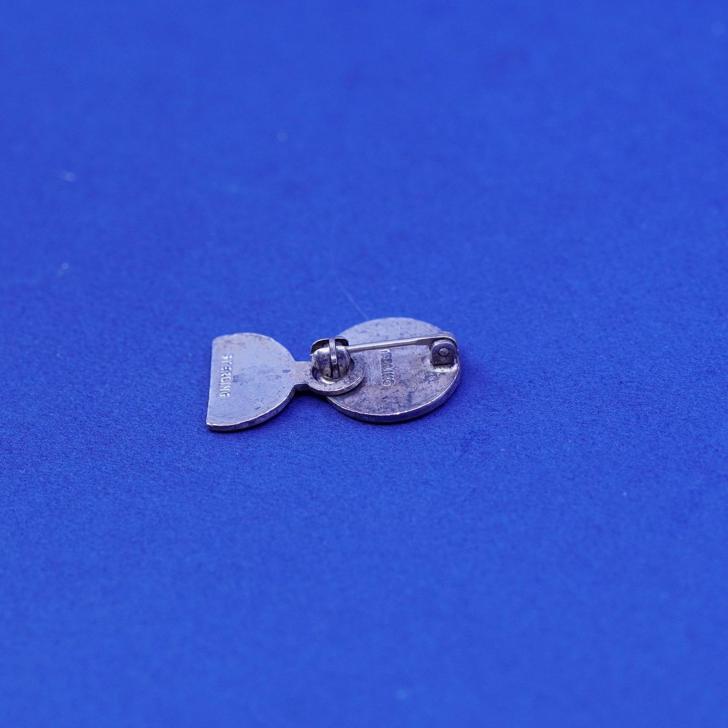 Vintage Sterling 925 silver handmade pin, stamped sterling