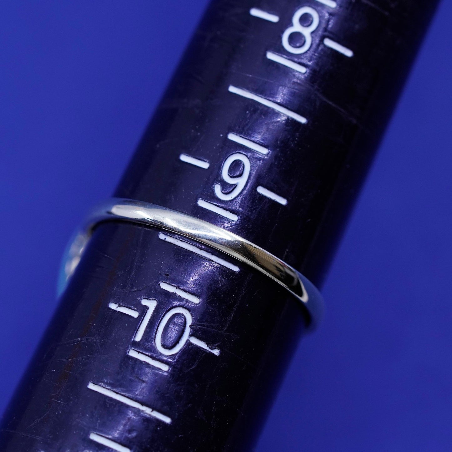 Size 9.5, vintage vermeil gold Sterling 925 silver handmade ring with laminar