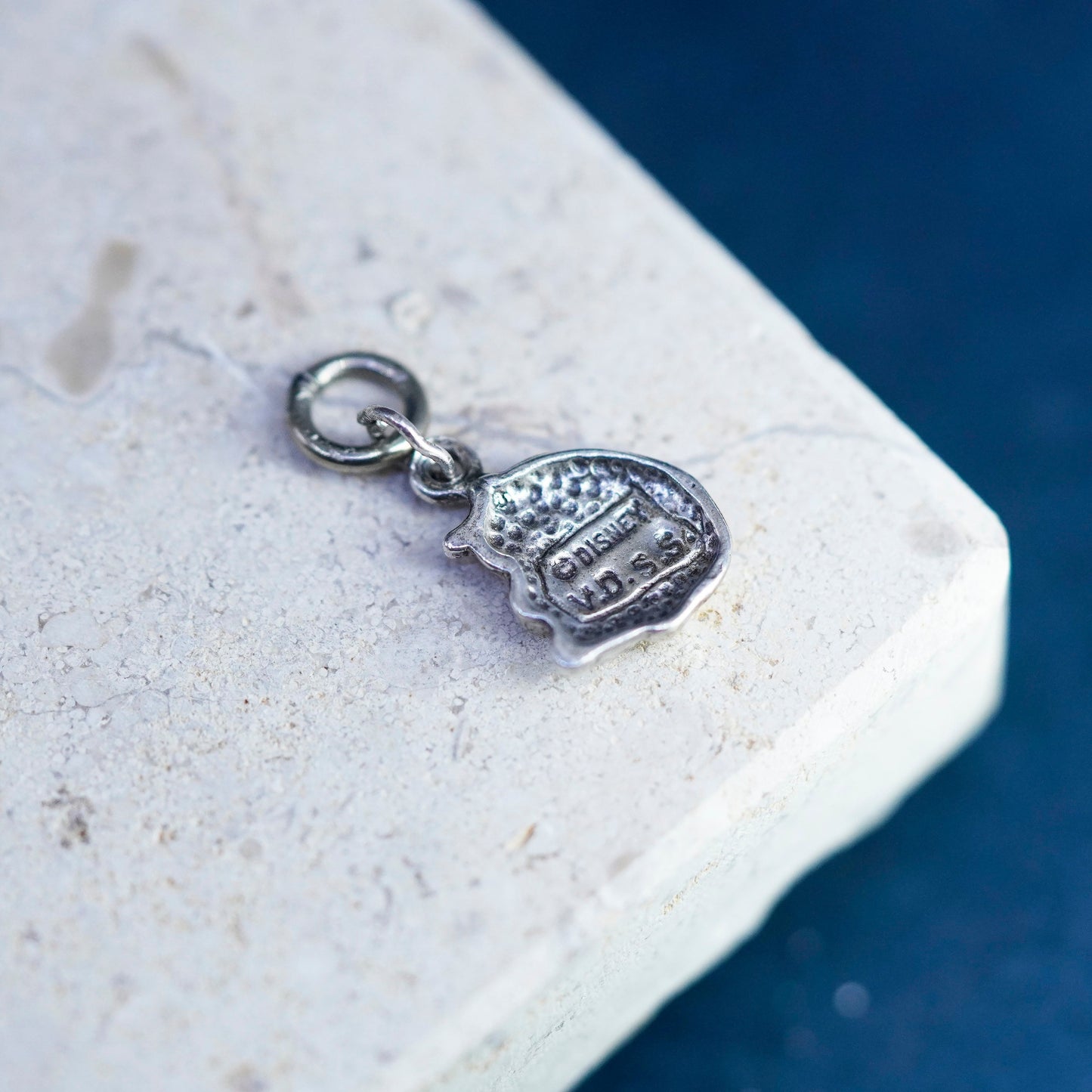 Vintage Sterling silver handmade pendant, 925 winnie the pooh charm