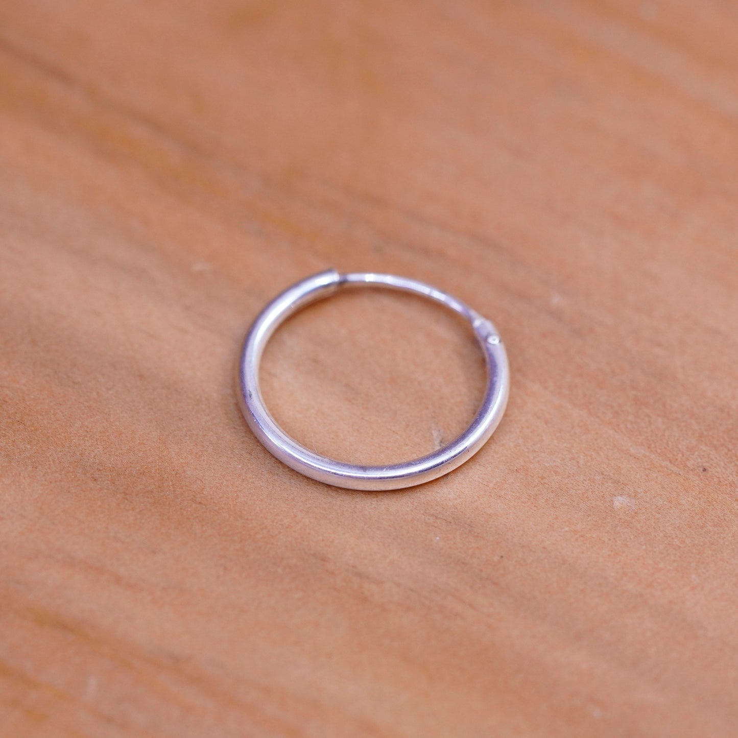 0.5”, vintage Sterling silver hoop earrings, 925 hoops