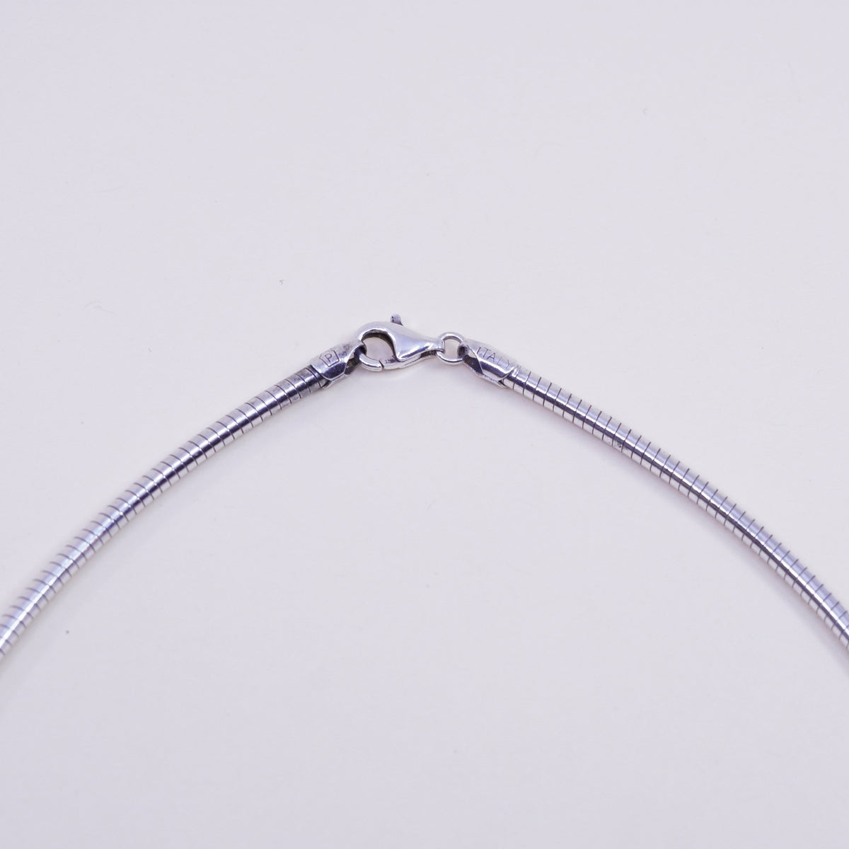16”, 3mm, Vintage sterling silver snake chain, Italy 925 chain