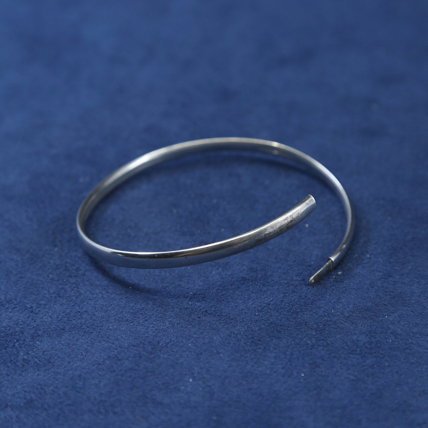 7.5", vtg sterling silver handmade bracelet, 925 bangle, stamped 925 GP32