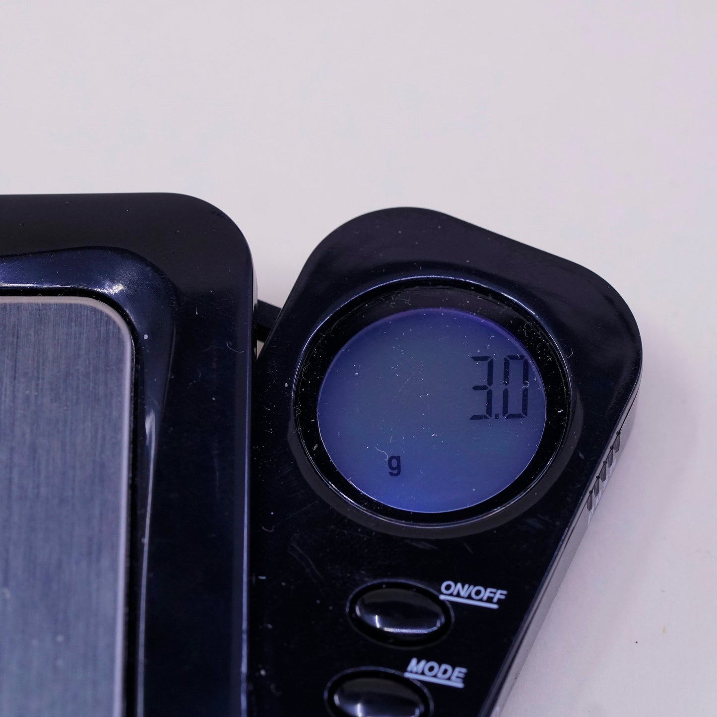 sz 6.5, vtg Sterling silver handmade ring, 925 band w/ blue enamel wave and Cz