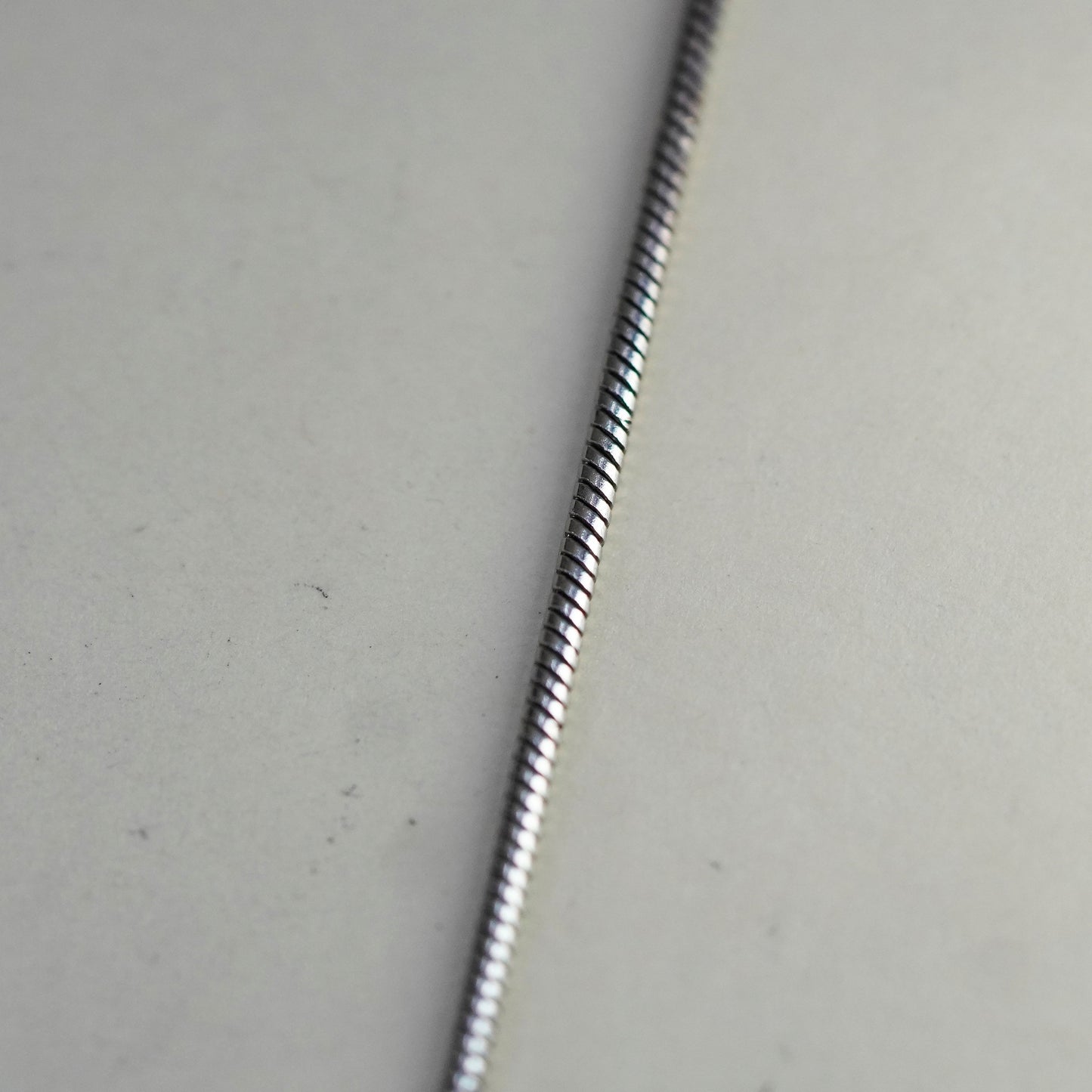 24”, 2mm, Vintage sterling silver snake chain, Italy 925 necklace