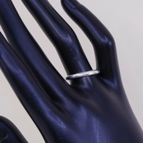 Sz 8, Vtg WJ Sterling Silver Handmade Ring 925 Prayer “love” Stackable Band