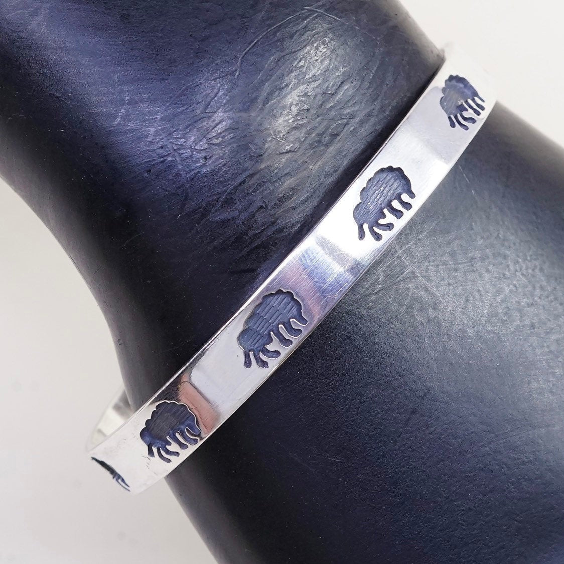 6.5", VTG Native American hopi handmade sterling 925 silver Bracelet