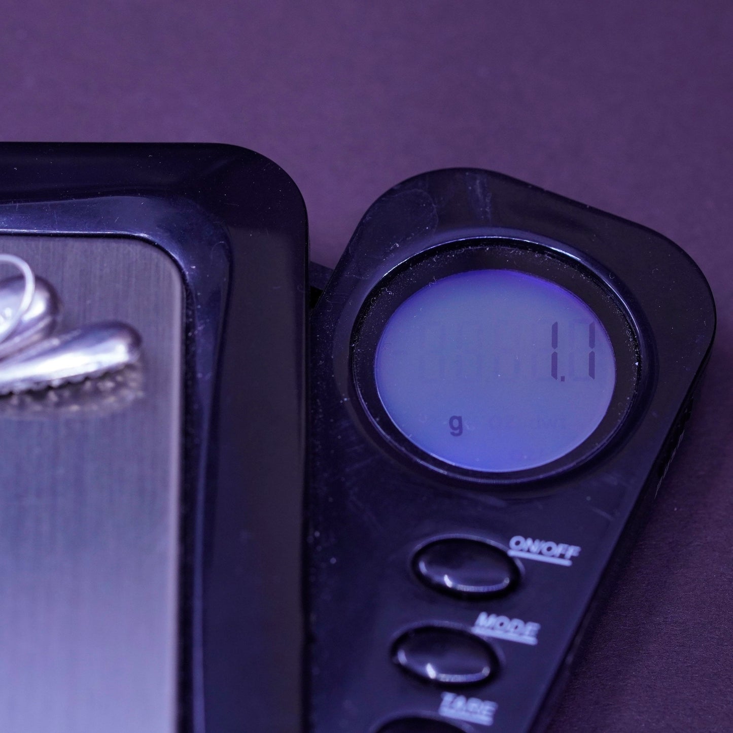 Vintage Sterling silver earrings, 925 teardrops with cluster Cz