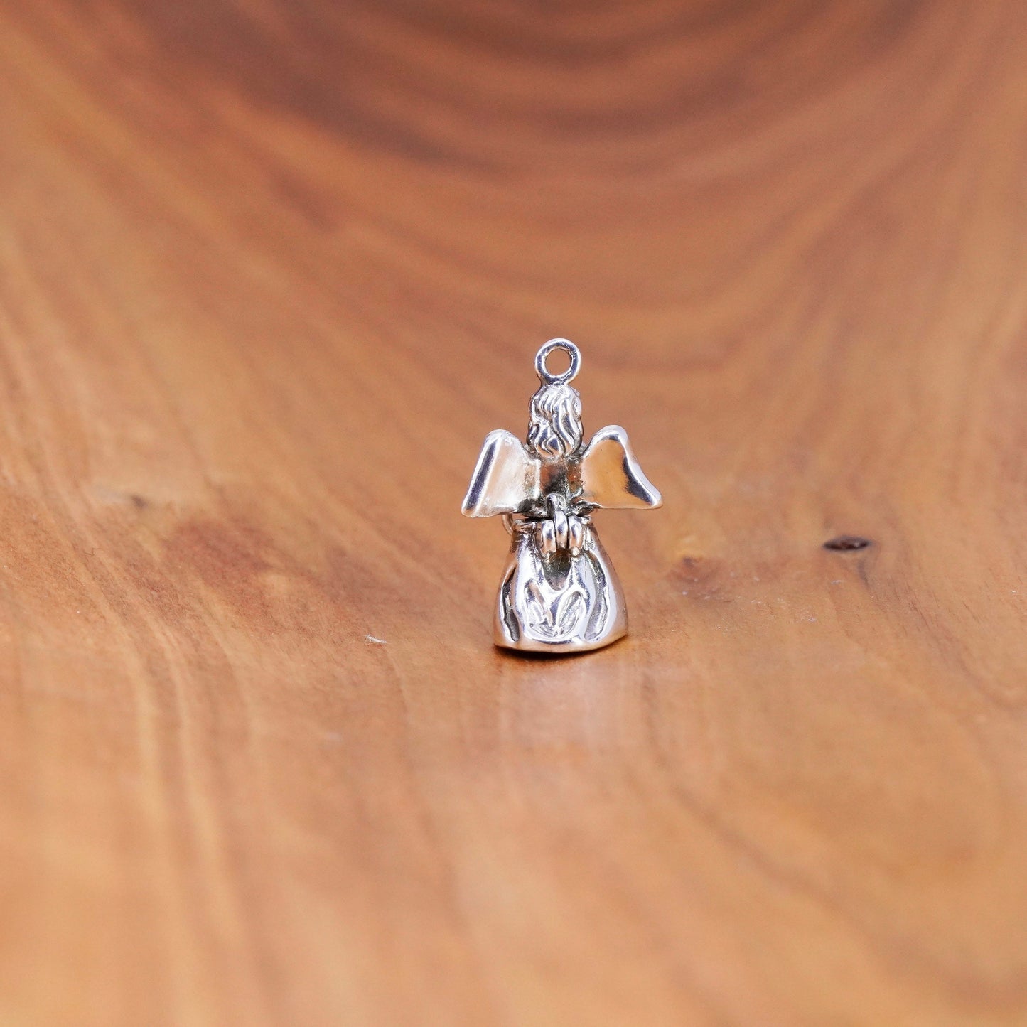 Vintage shube Sterling silver handmade pendant, 925 angel charm
