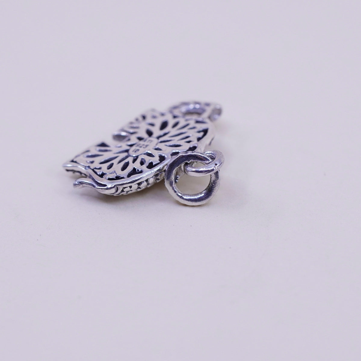 Vintage Sterling silver handmade pendant, 925 Elephant charm
