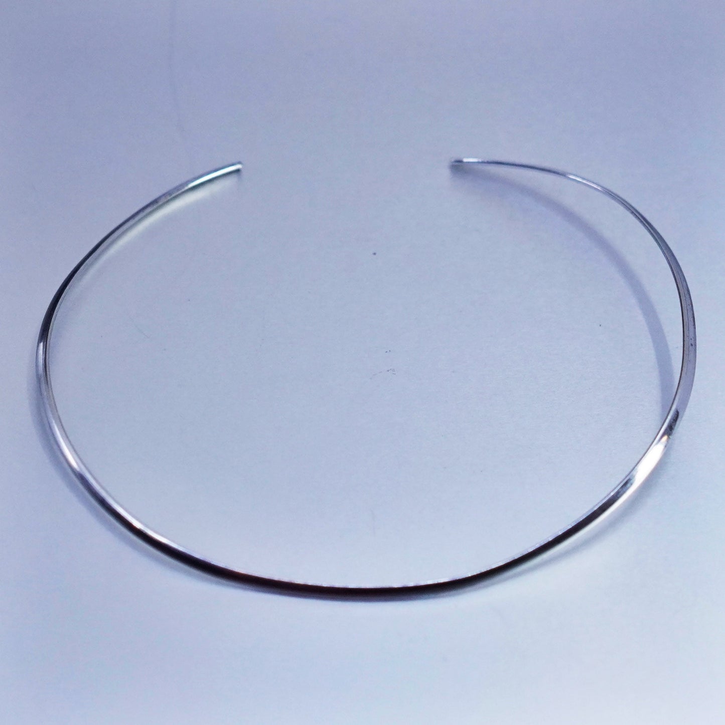 13”, vintage Italy Sterling 925 silver handmade choker collar necklace
