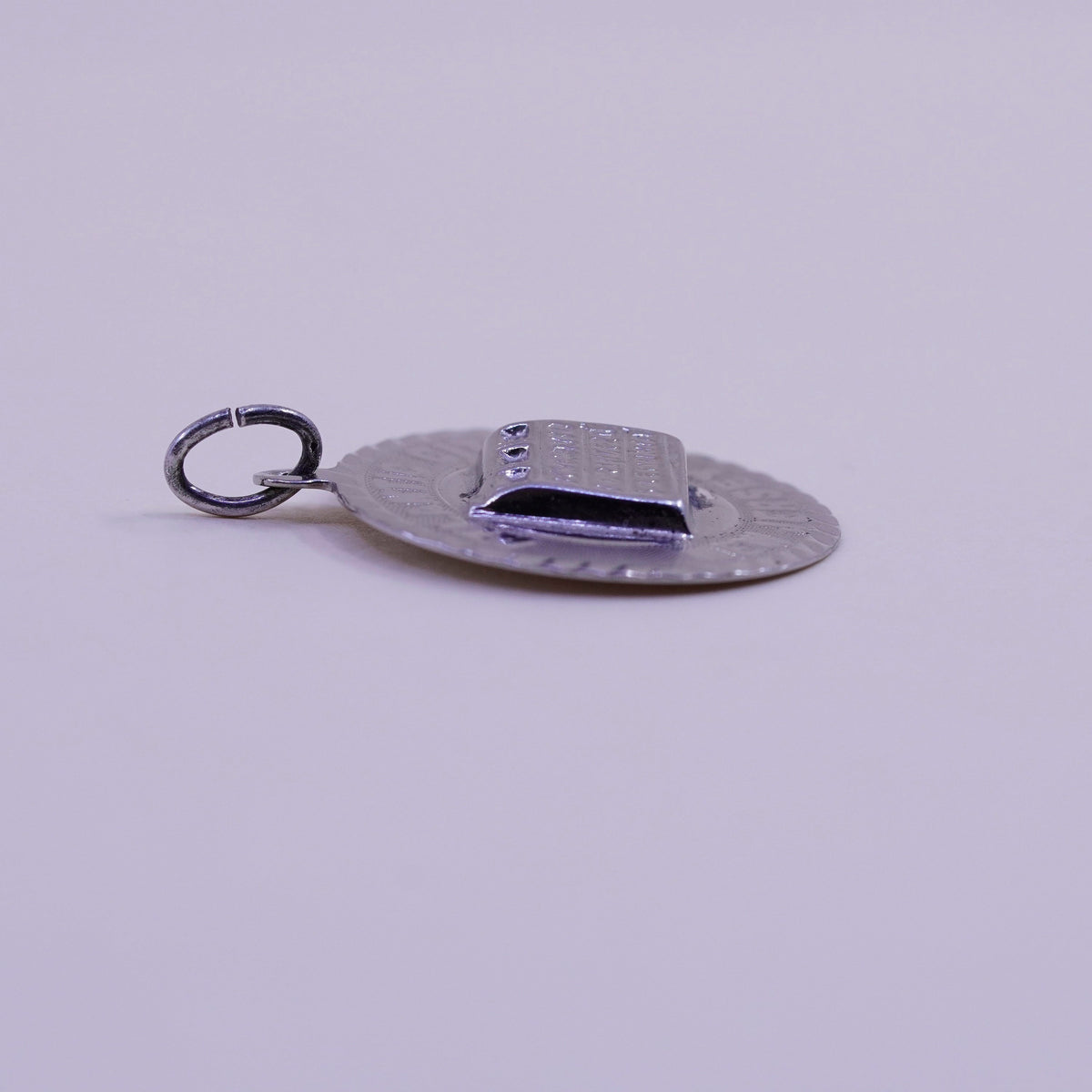 Vintage sterling silver charm, 925 New Jersey Atlantic City pendant