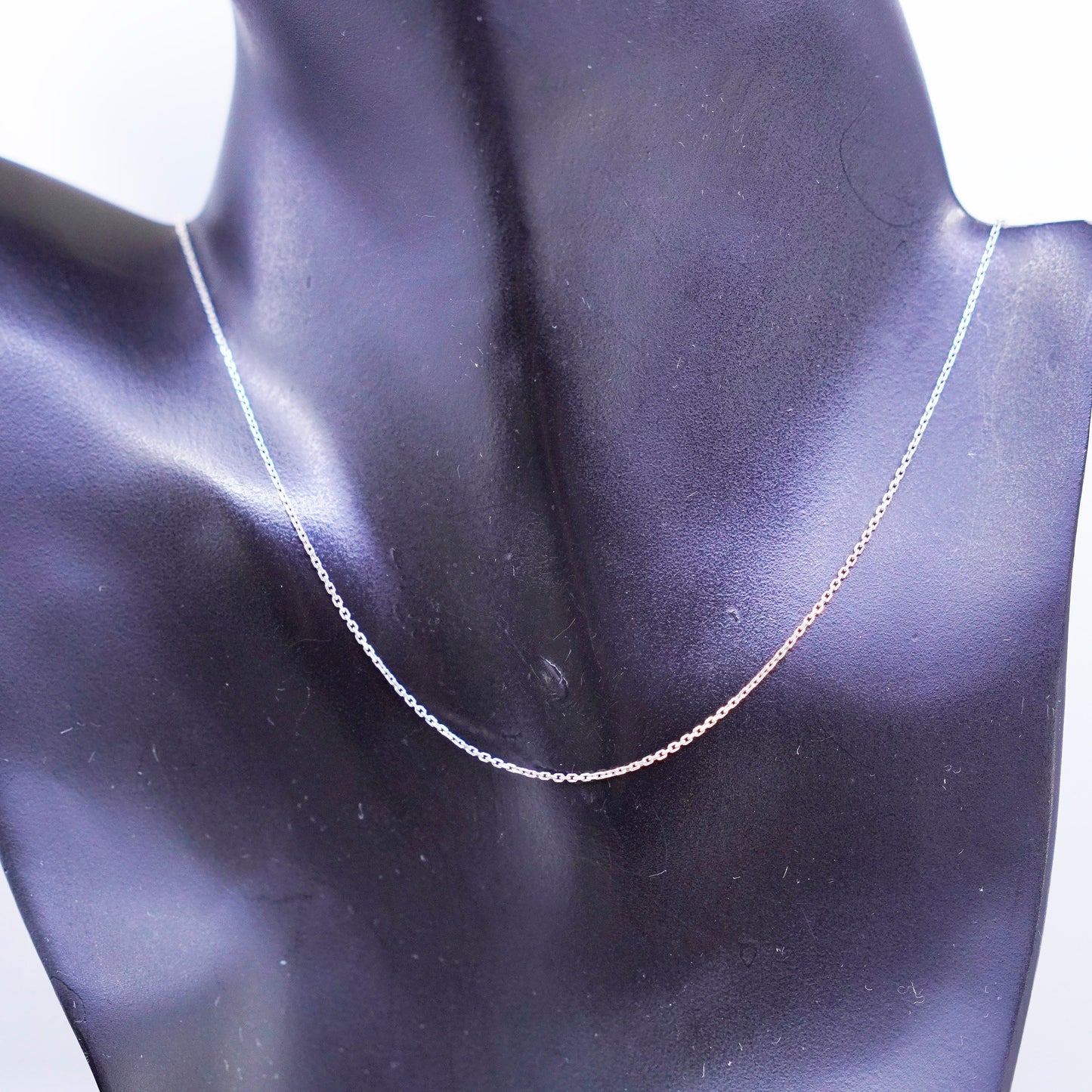 18+2” 1mm, vintage kendra scott Sterling 925 silver circle chain necklace