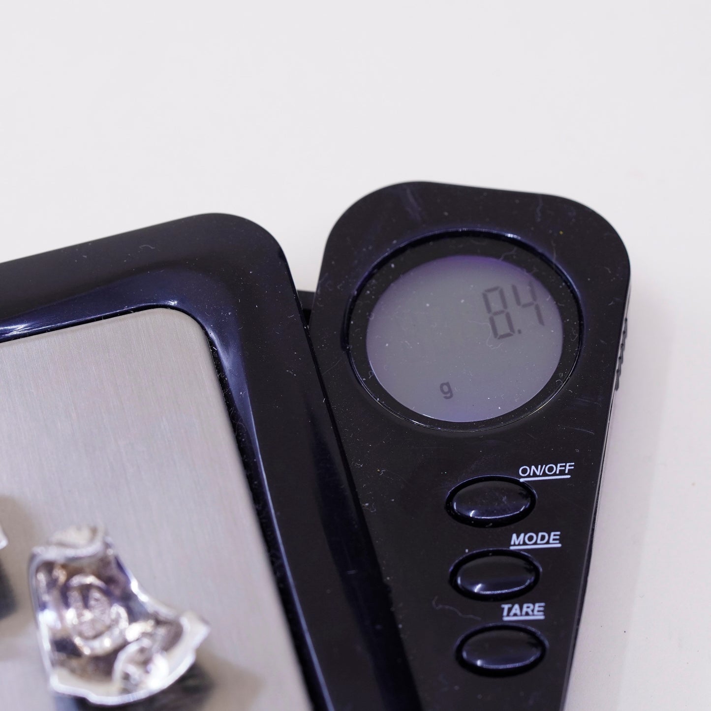 Judith Jack Sterling 925 silver Huggie hoops earrings with Marcasite and Cz