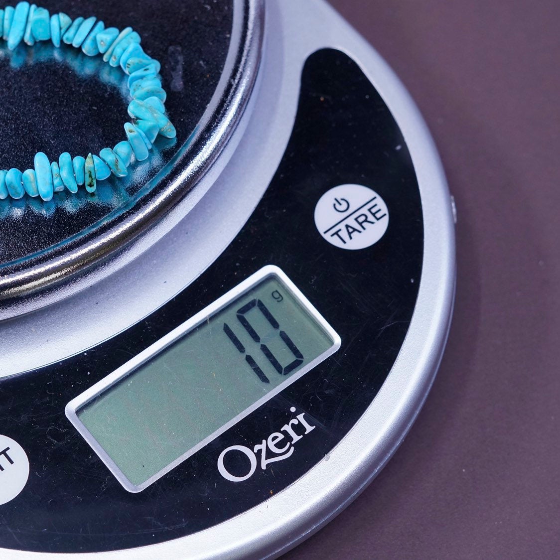 7", vtg Sterling silver handmade bracelet, turquoise beads bracelet