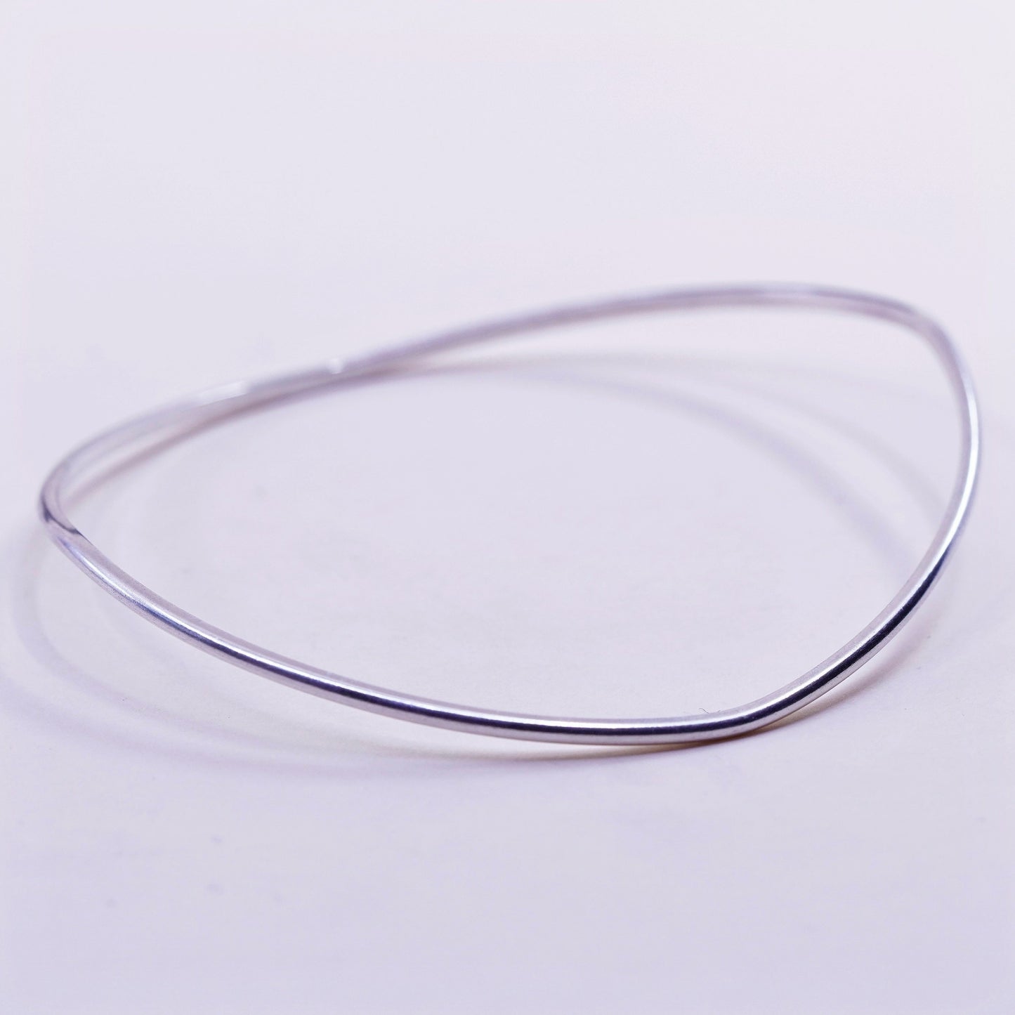 7.75”, vintage sterling 925 silver handmade bracelet, bangle