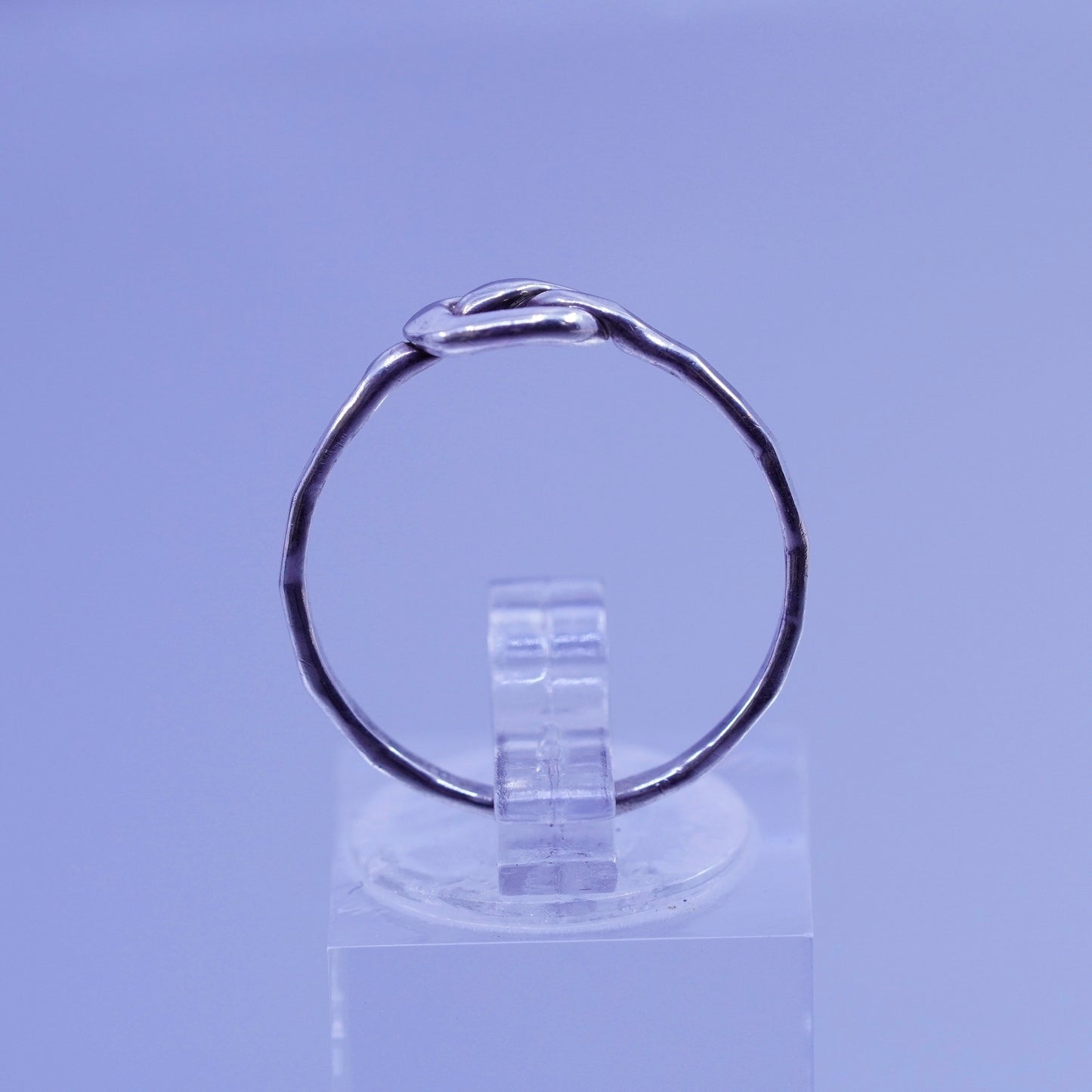 Size 9, vintage HOB Sterling 925 silver handmade ring, knotted band