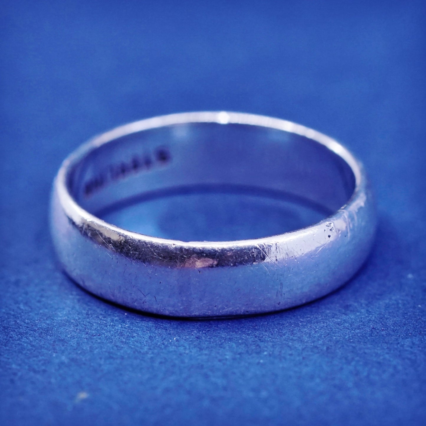 Size 7.5, vintage Sterling silver handmade ring, mexico 925 wedding band