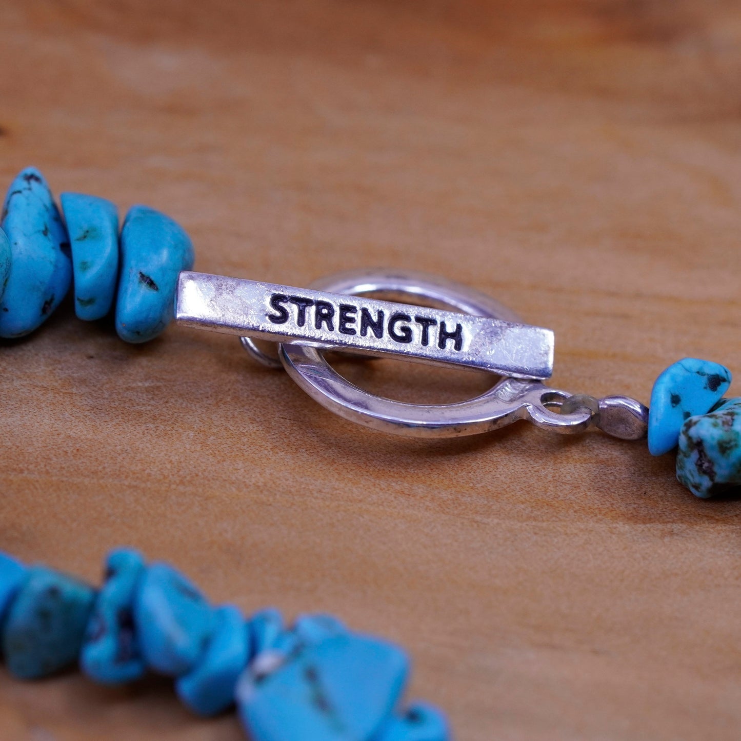 7”, Vintage Sterling silver handmade bracelet, turquoise beads w/ elastic band