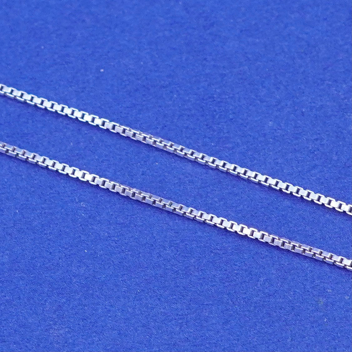 30”, 1mm, vintage Sterling silver handmade necklace, 925 box chain