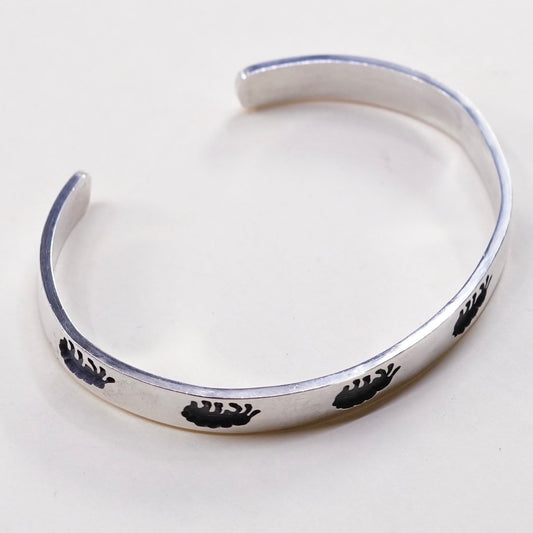 6.5", VTG Native American hopi handmade sterling 925 silver Bracelet