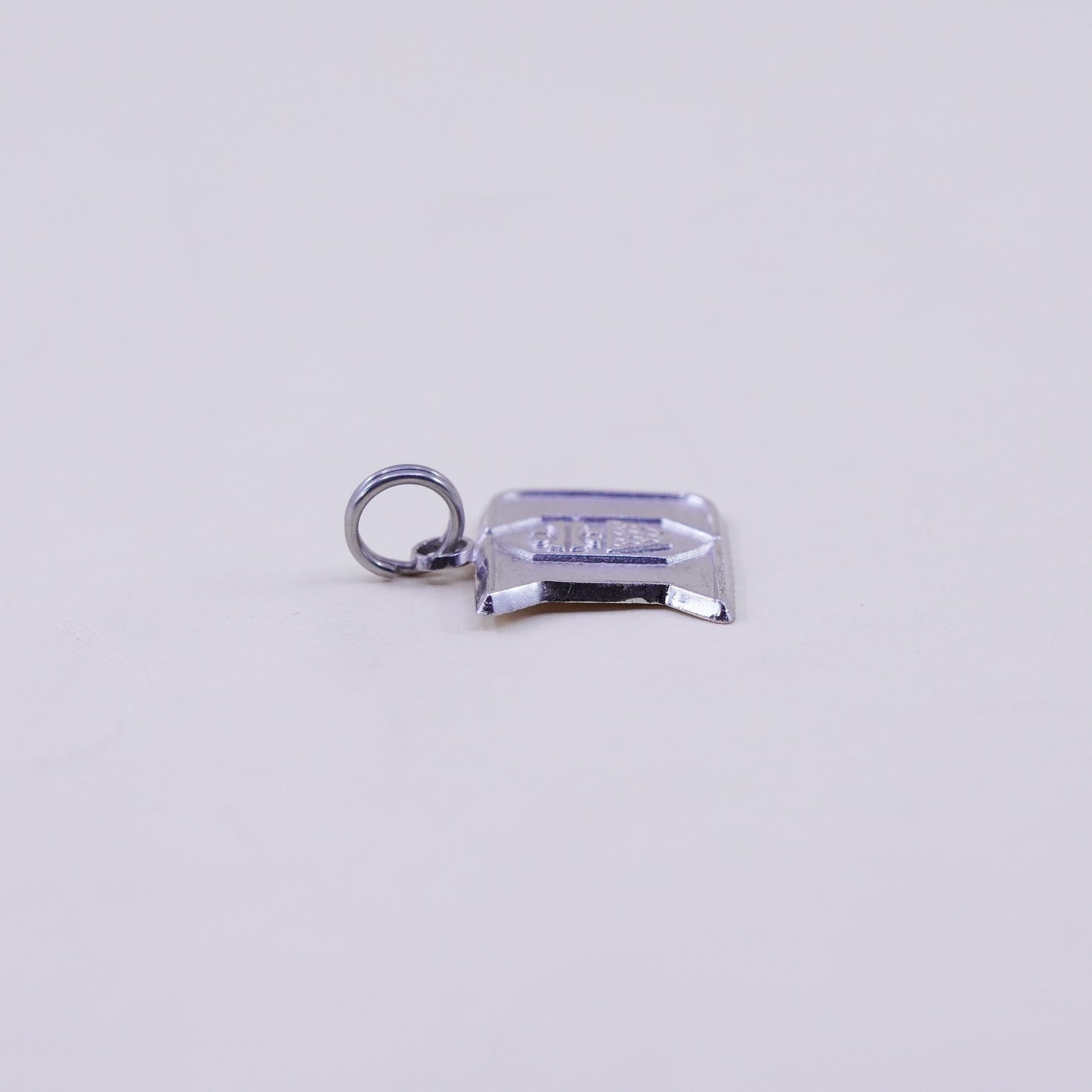 Vintage sterling silver charm, 925 initial “D” pendant