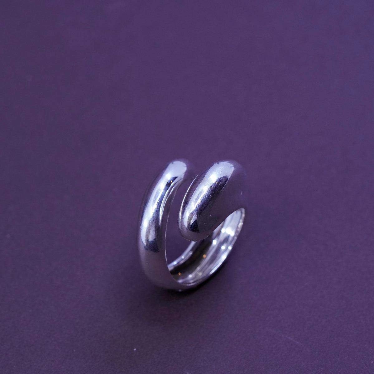 Size 9.5, Robert Lee Morris Studio Sterling silver handmade ring, wrap 925 band