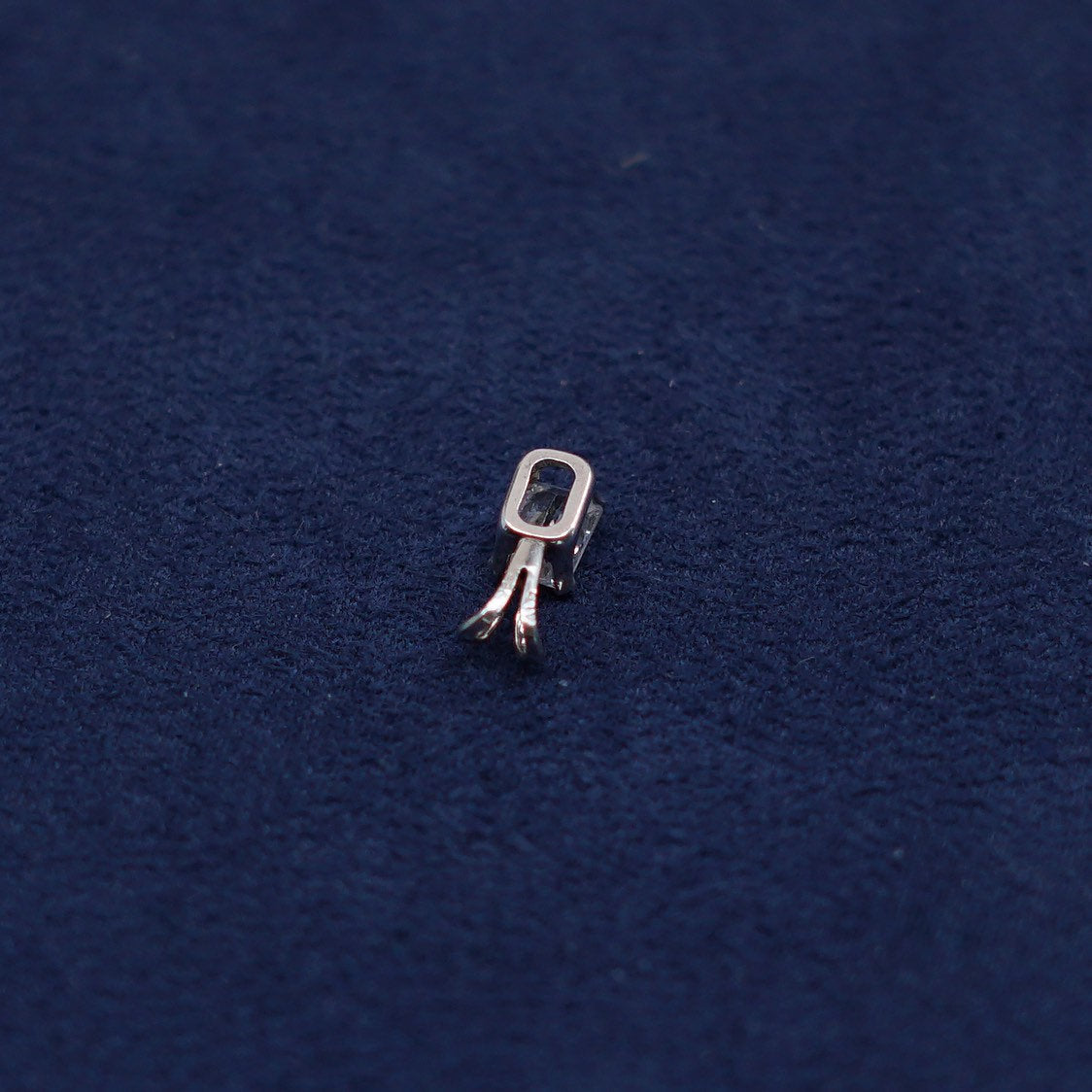 vtg Sterling silver handmade pendant, 925 w/ cz details