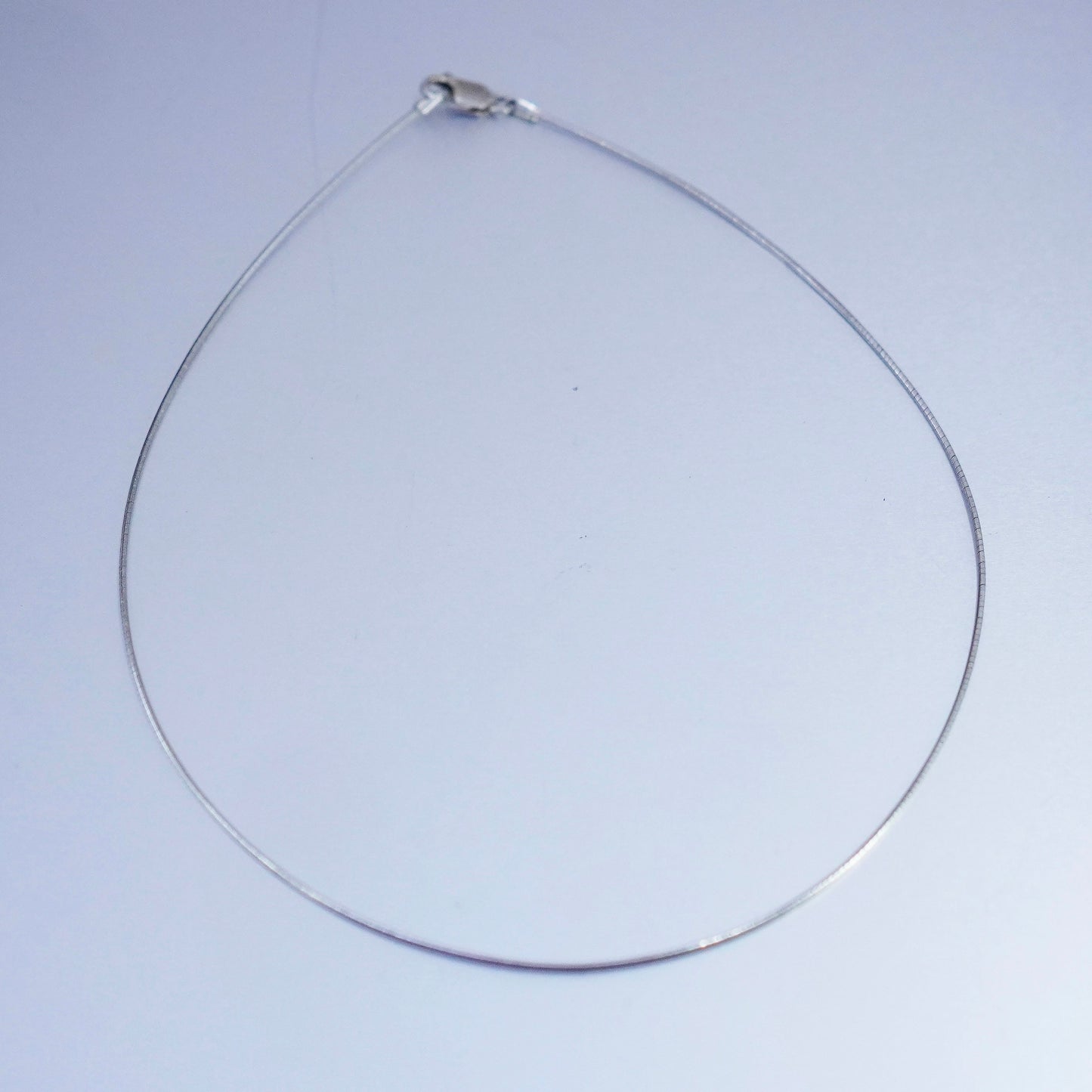 16” 1mm, vintage Sterling 925 silver textured snake chain necklace