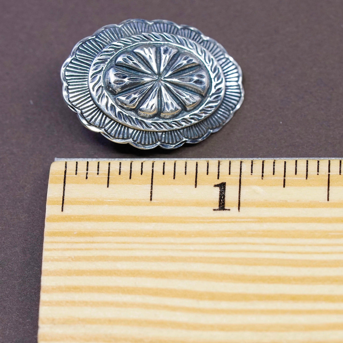 vtg Native American Navajo Sterling silver handmade earrings, jewelry 925 studs