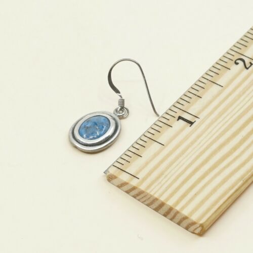 Amazing handmade Sterling Silver earrings, 925 Turquoise Dangles