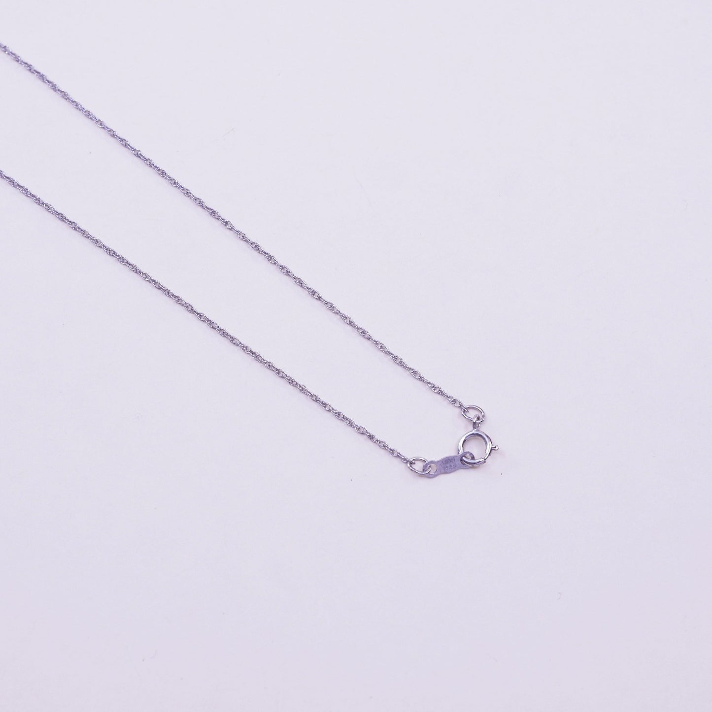 18” 1mm, Vintage sterling silver circle chain with 925 circle pendant embossed “i am loved”, necklace, stamped 925