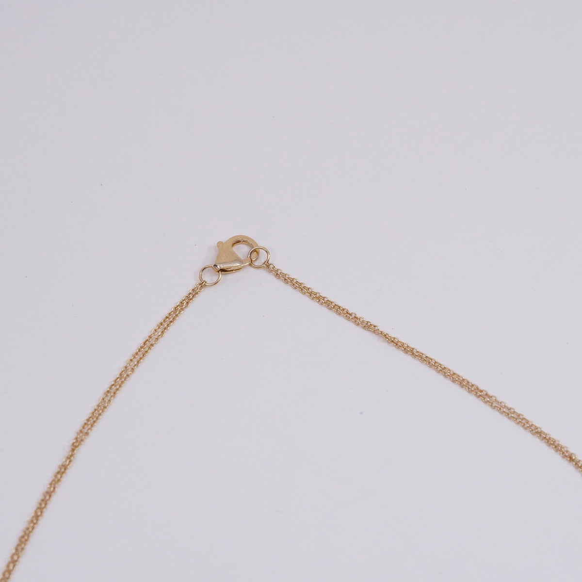 18”, Vermeil gold over sterling silver circle link chain 925 heart pendant