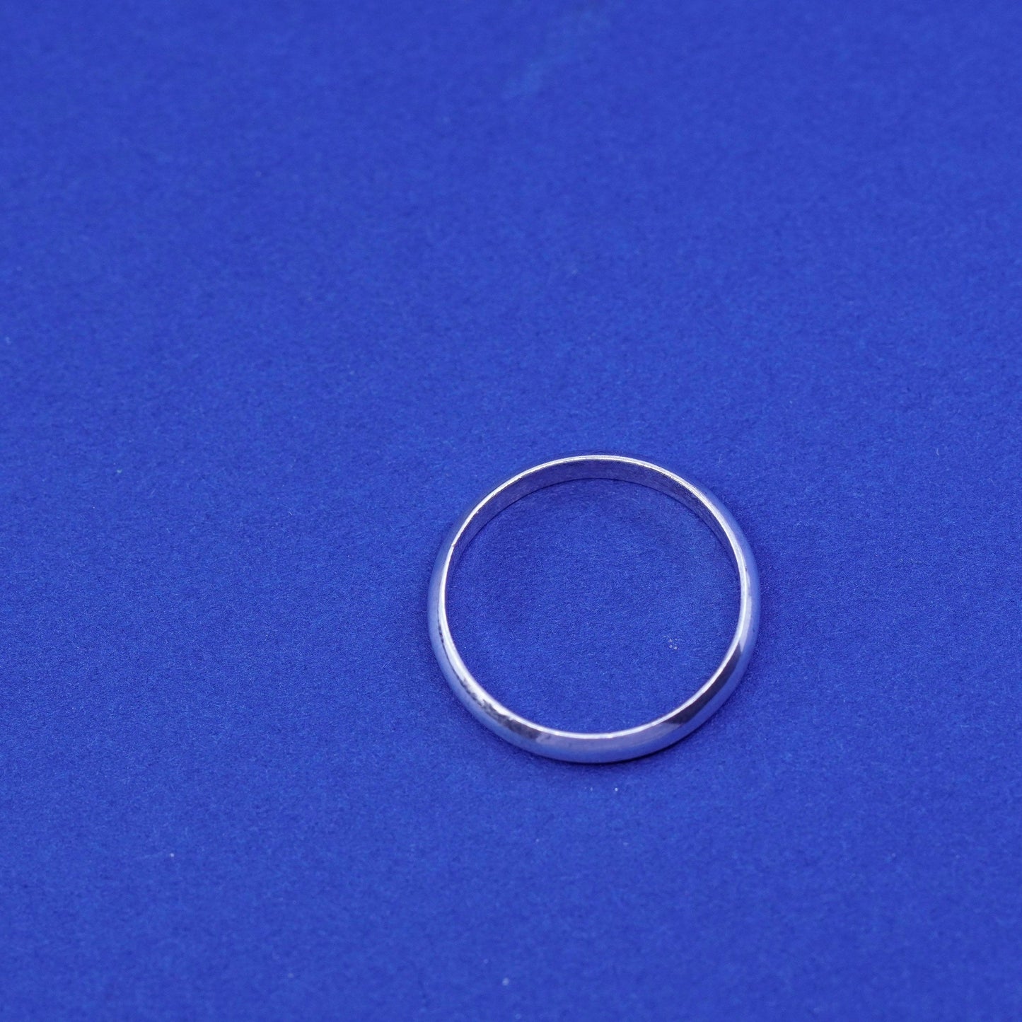 Size 7.5, vintage Sterling silver handmade ring, 925 wedding band