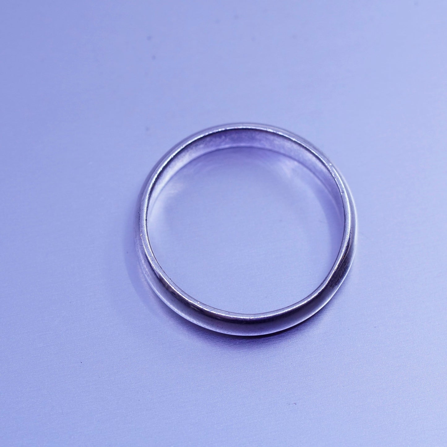 Size 12, vintage southwestern Sterling 925 silver wedding ring, band